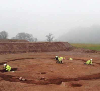 archaeological excavation at Ysgol Bro Dinefwr, Carmarthenshire