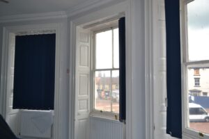 historic shuttered window feature